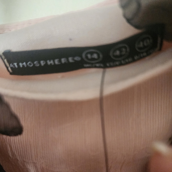 NWT.Atmosphere Womens Maxi Dress Size 1 Halter Sleeveless V-Neck Size 14 - Picture 3 of 4